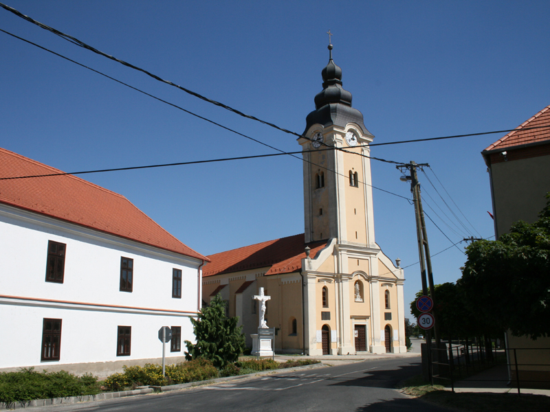 Kirche in Mosonszolnok - Jakobsweg Burgenland
