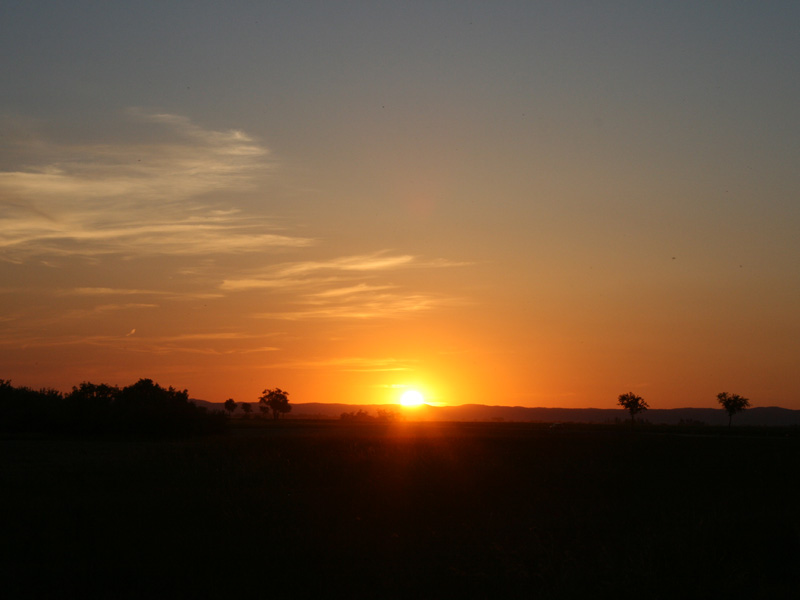 Sonnenuntergang - Jakobsweg Burgenland